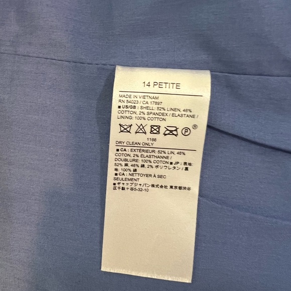 NWT Banana Republic Factory Malibu Blue Double-Breasted Blazer - Picture 6 of 7